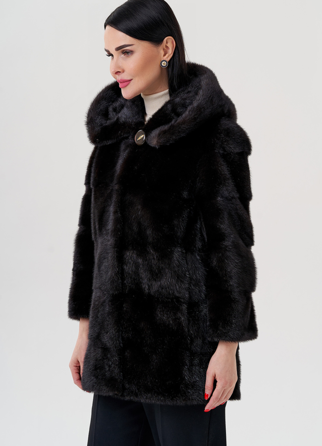 Шуба из норки модель № 24725 универмаг малина