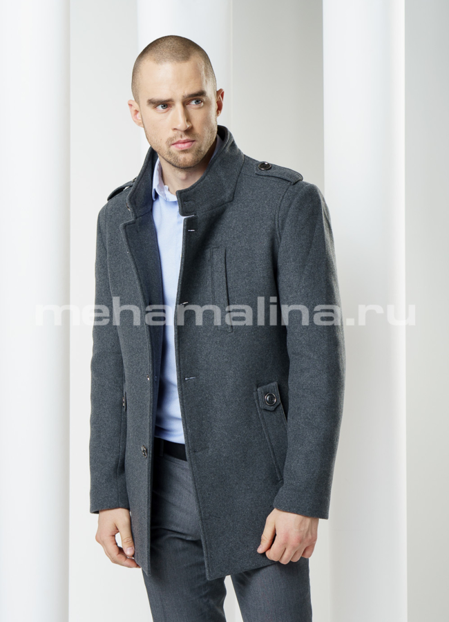 Пальто мужское, воротник стойка модель № PK-3 универмаг малина