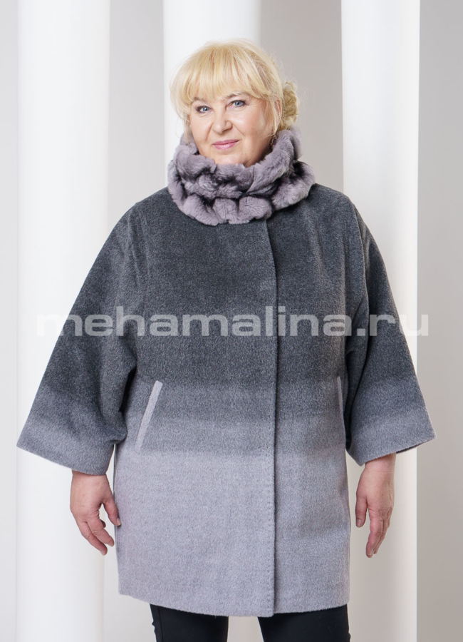 Пальто осеннее, деграде модель № BP-26 универмаг малина