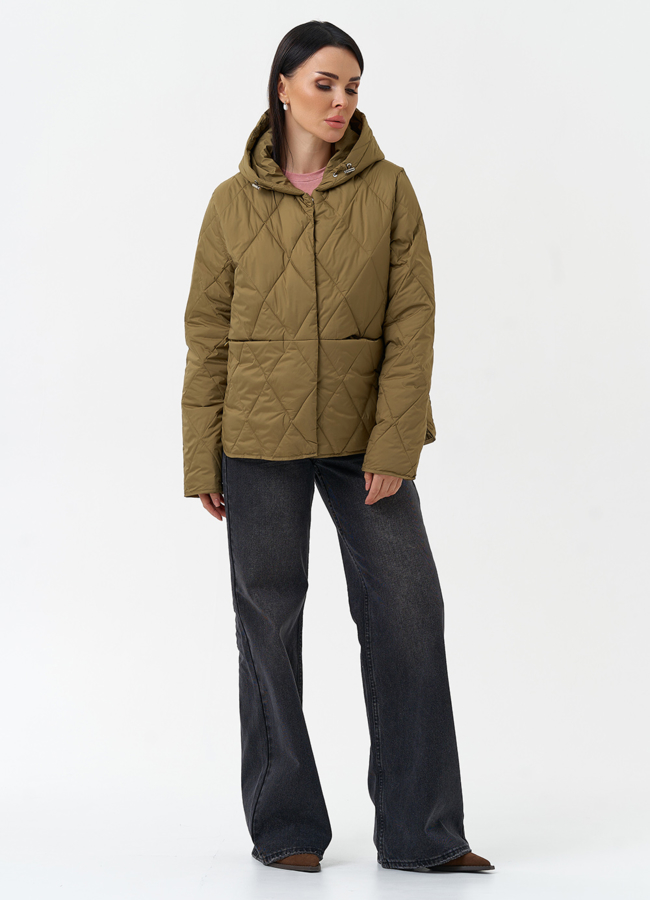 Легкая куртка с капюшоном модель № 28289 в кредит