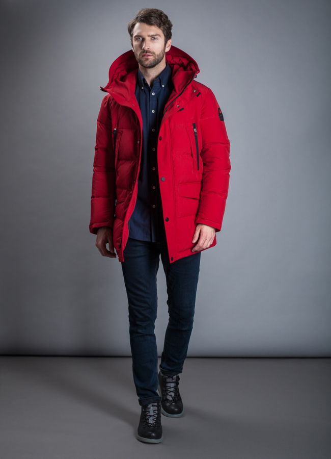 Пуховик на биопухе модель № КМ-63 универмаг малина