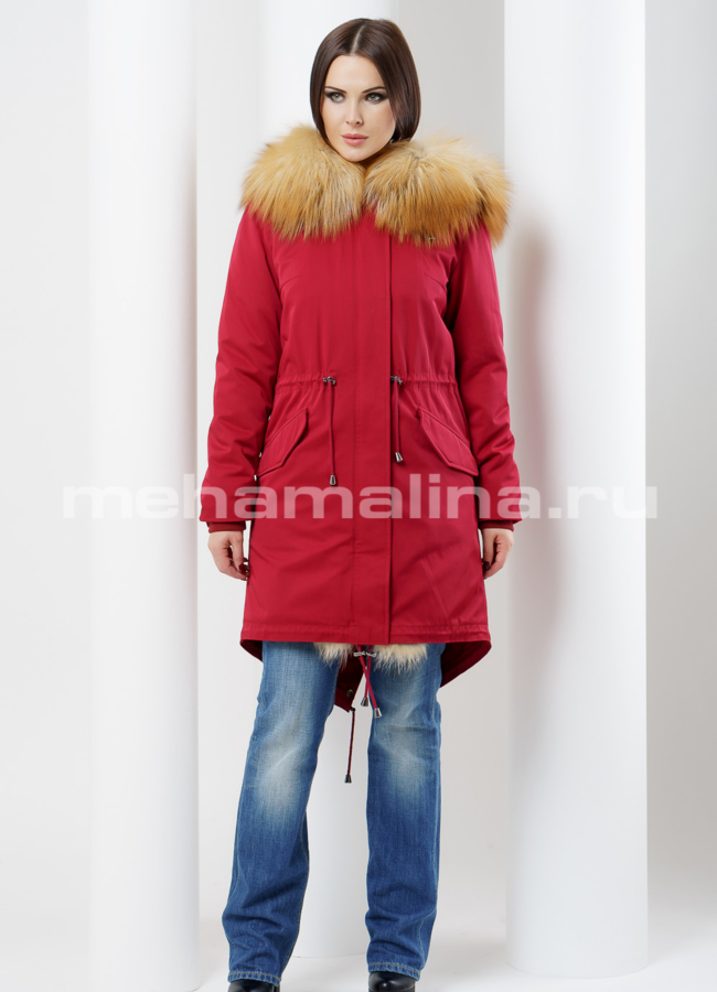 Меховая парка Malina siberian wear модель № П-86 универмаг малина