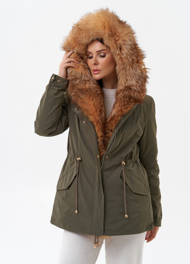 Куртка - парка с мехом модель № 29186 универмаг малина