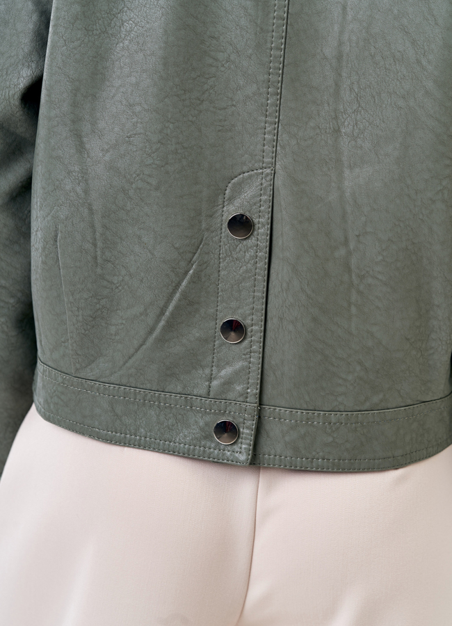 Куртка светло-зеленого цвета модель № 21199 универмаг малина