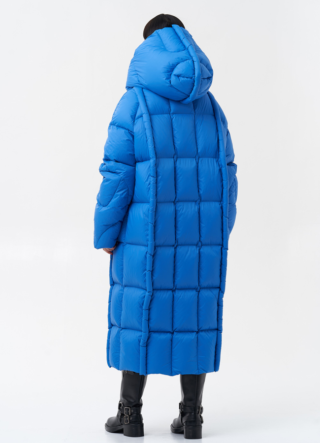 Женский пуховик с капюшоном  модель № 28978 в рассрочку