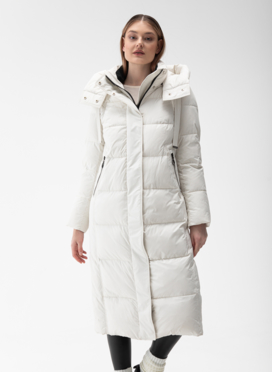 Женский пуховик с капюшоном 