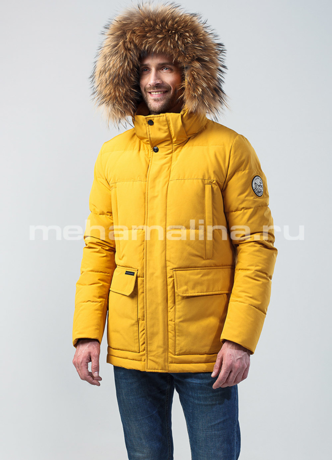 Пуховик мужской на биопухе модель № КМ-41 в кредит