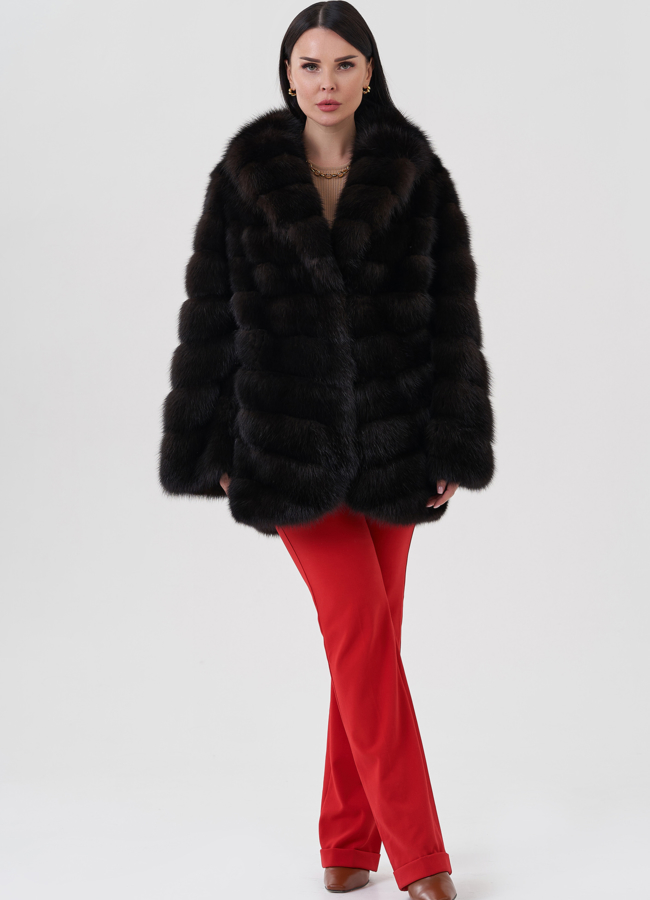 Шуба из куницы  модель № 24638 универмаг малина