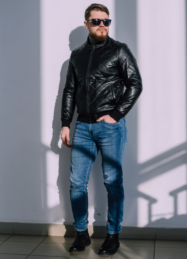 Куртка бомбер на молнии  модель № 22540 в кредит