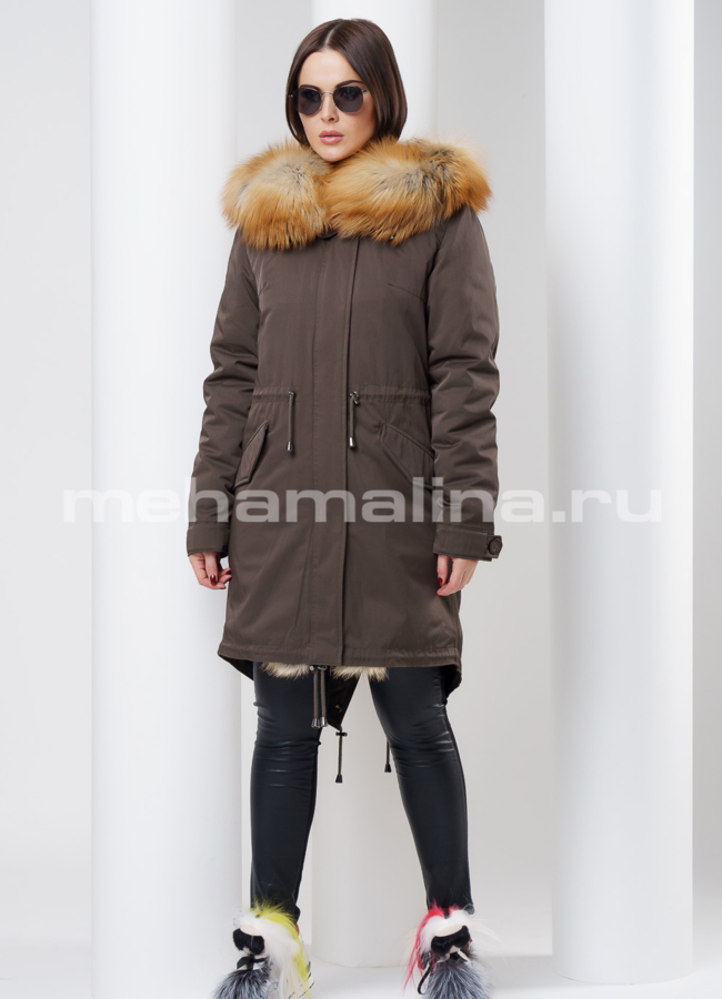 Парка на меху Malina siberian wear модель № П-100 в рассрочку