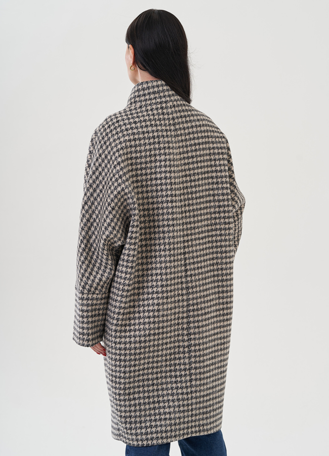 Полупальто женское с воротником стойка модель № 82087 универмаг малина