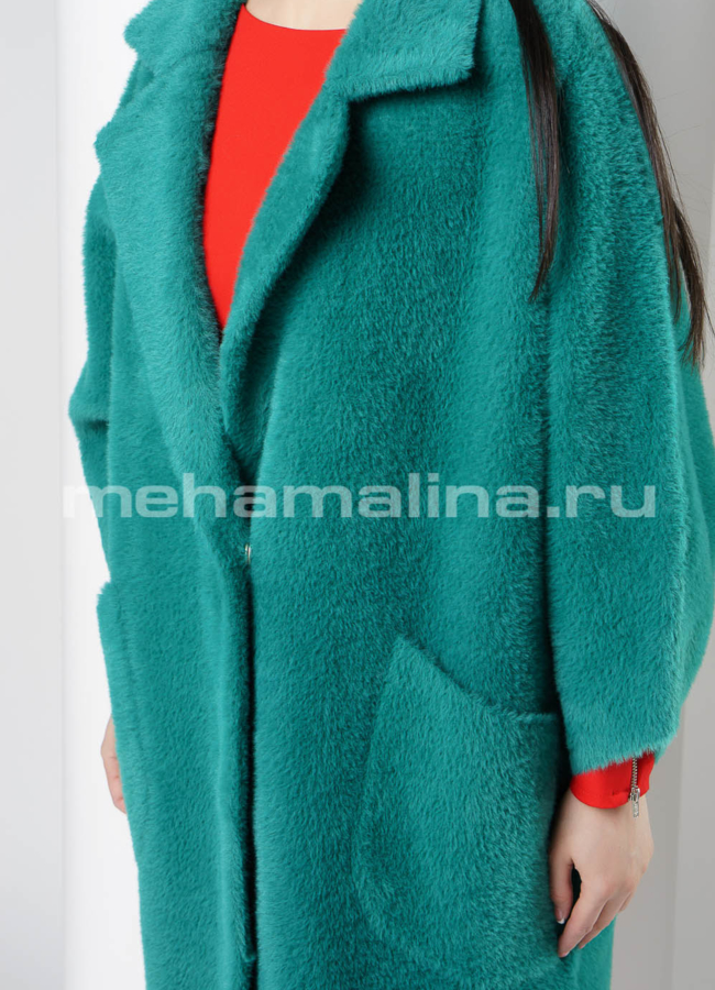 Женское пальто из микроворса модель № 10970 в рассрочку