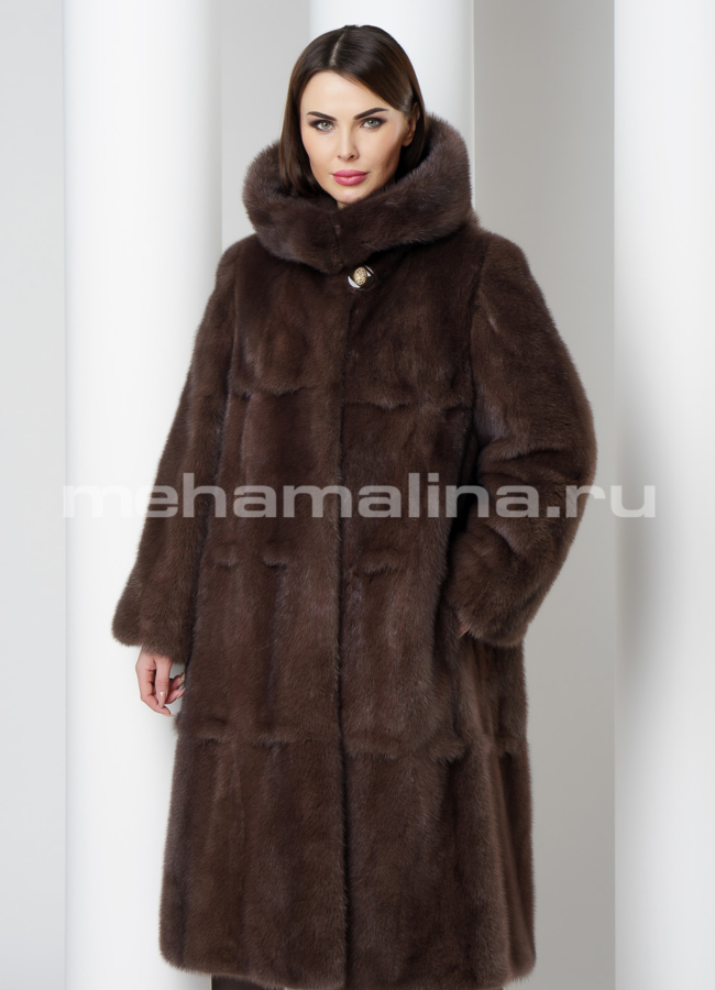 Норковая шуба модель № S-568/1 универмаг малина