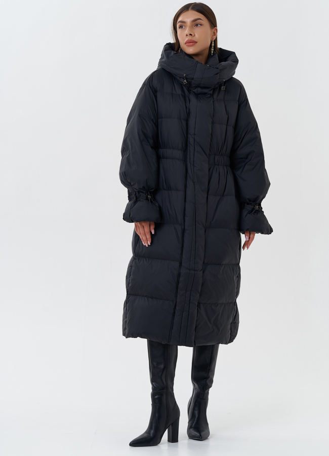 фото Женский пуховик с капюшоном модель № 28505