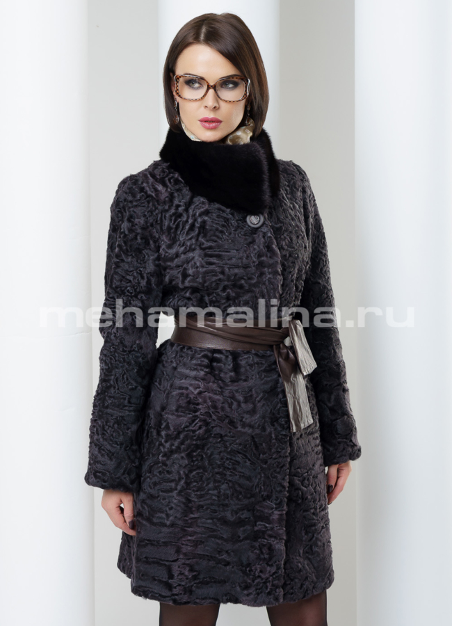 Шуба, каракуль модель № S-473 универмаг малина