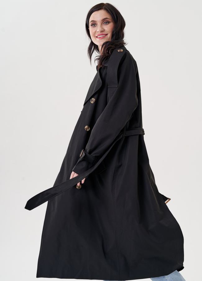Женский плащ с английским воротником  модель № 24476 универмаг малина