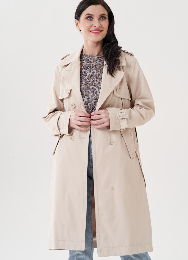 Плащ женский с английским воротником   модель № 24478 универмаг малина