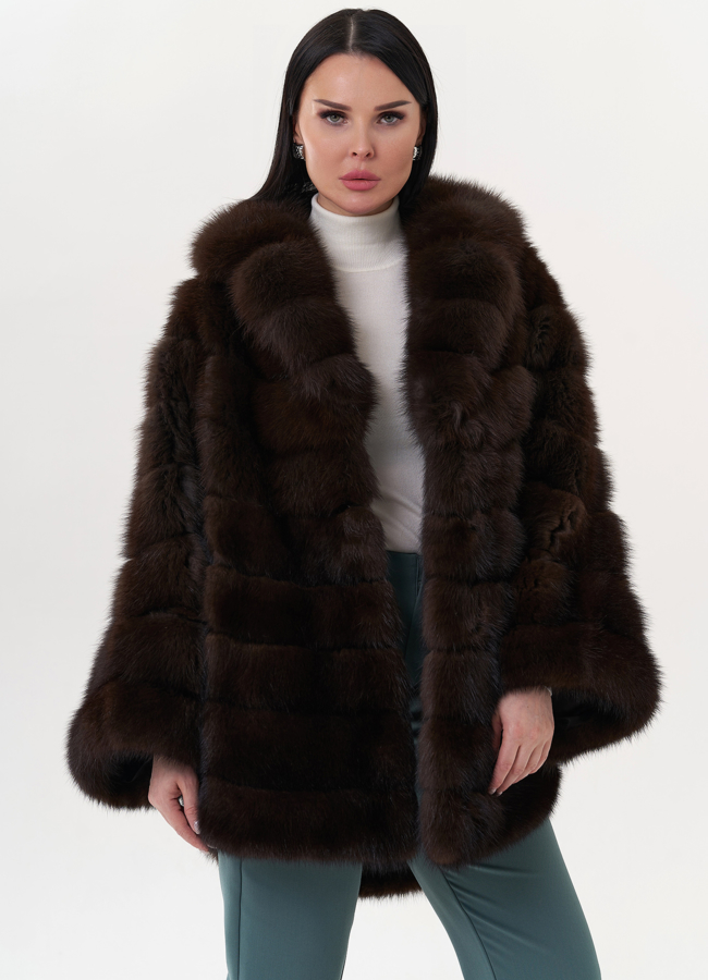 Шуба из куницы  модель № 26173 универмаг малина