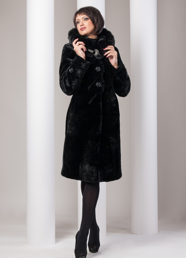 Шуба из мутона модель № S-41 в кредит