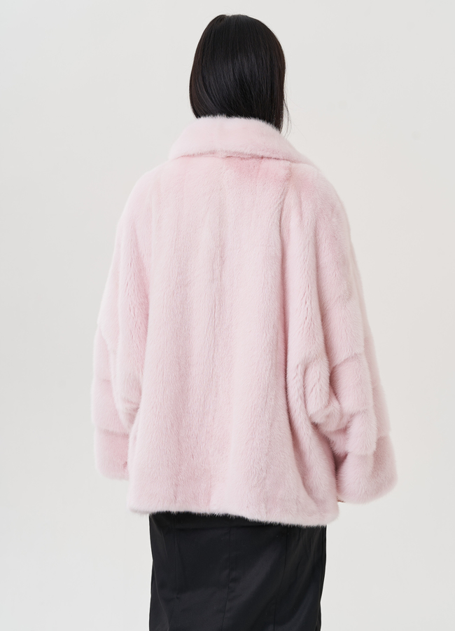 Женская норковая шуба с английским воротником  модель № 25276 универмаг малина