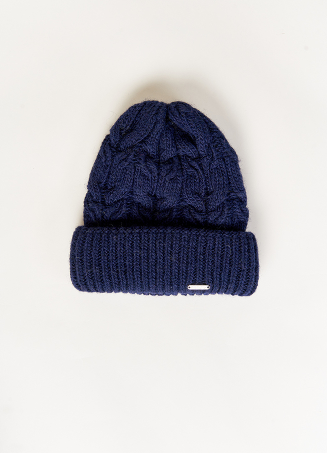 Синяя шапка женская модель № 9528/2 универмаг малина