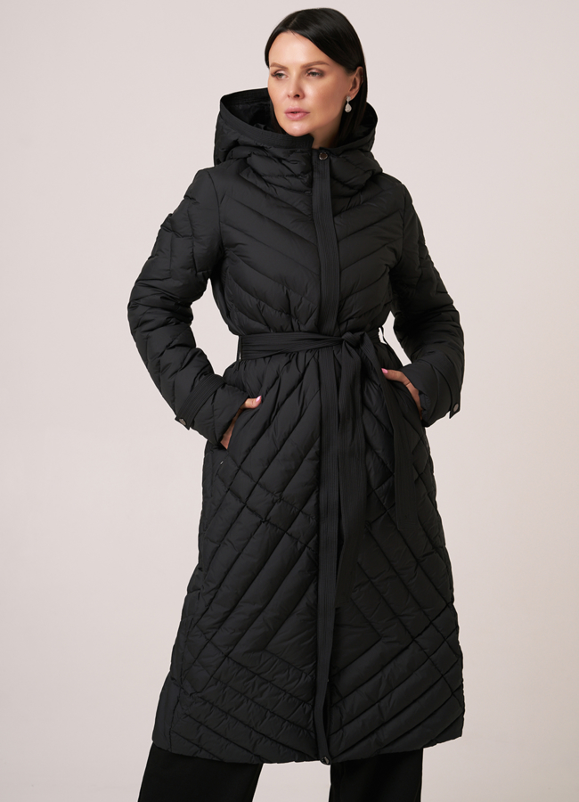 Пуховик премиум DiegoM модель № Diego-M 831 меха малина