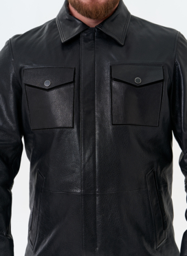 Мужская куртка из натуральной кожи