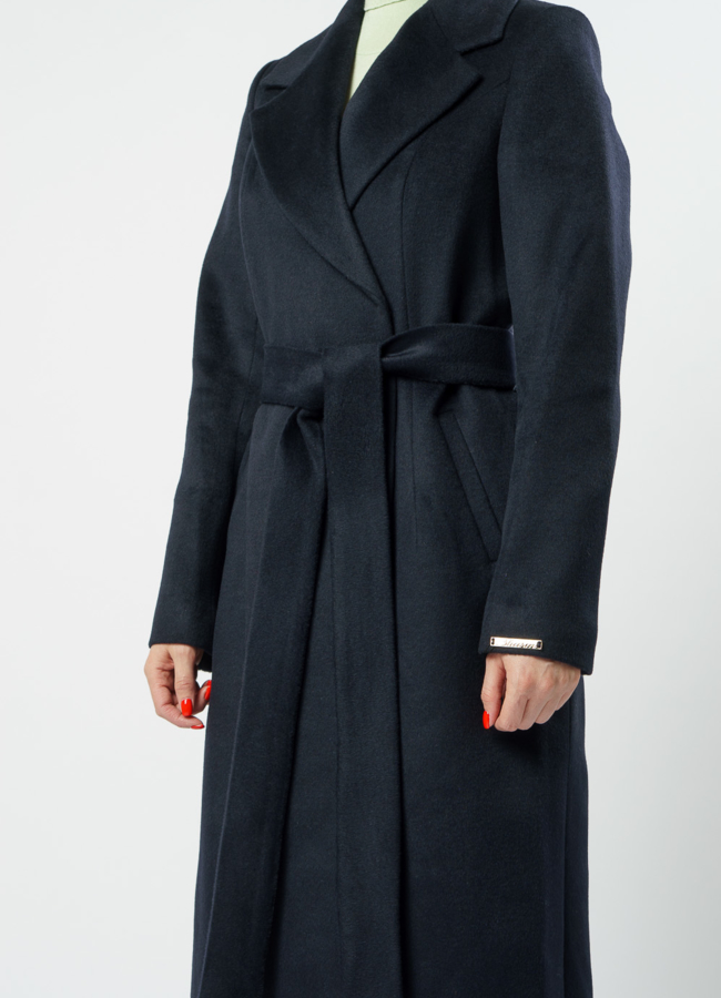 Английское пальто в темно-синем цвете модель № 20558 универмаг малина