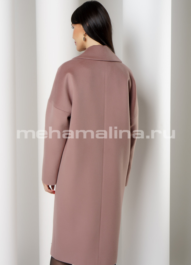 Пальто oversize с английским воротником модель № 497 в кредит