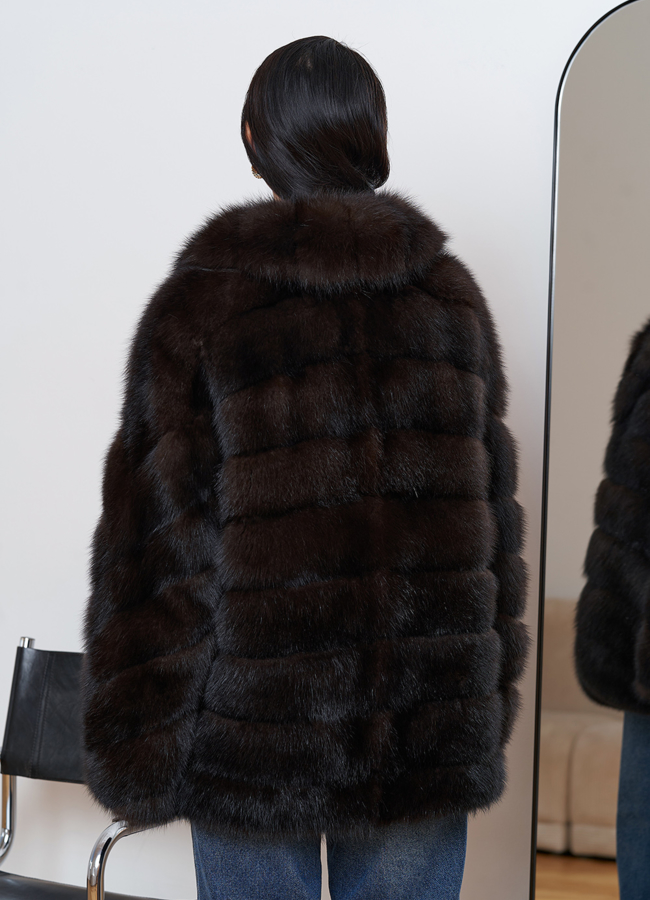 Шуба из куницы  модель № 24638 универмаг малина