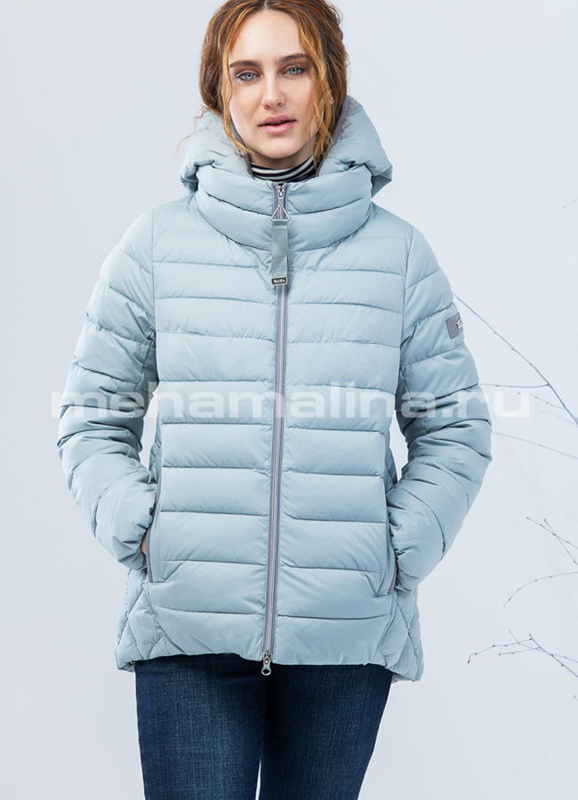 Женская куртка с капюшоном модель № П-186 меха малина