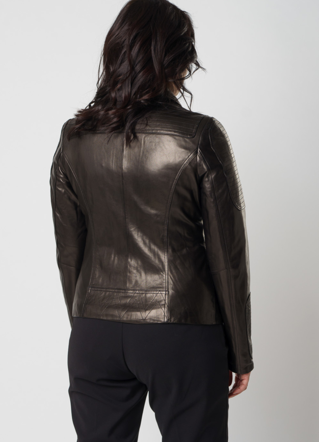 Кожаная куртка - косуха модель № 10634 в кредит Кожаная куртка - косуха модель № 10634 в кредит