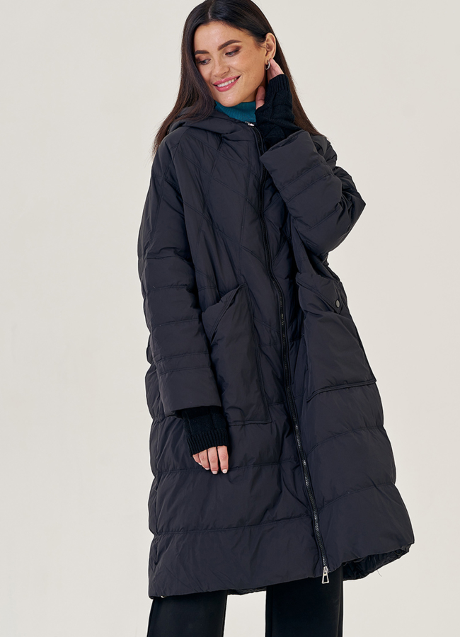 Женский пуховик оверсайз Malina Siberian модель № 23232 универмаг малина