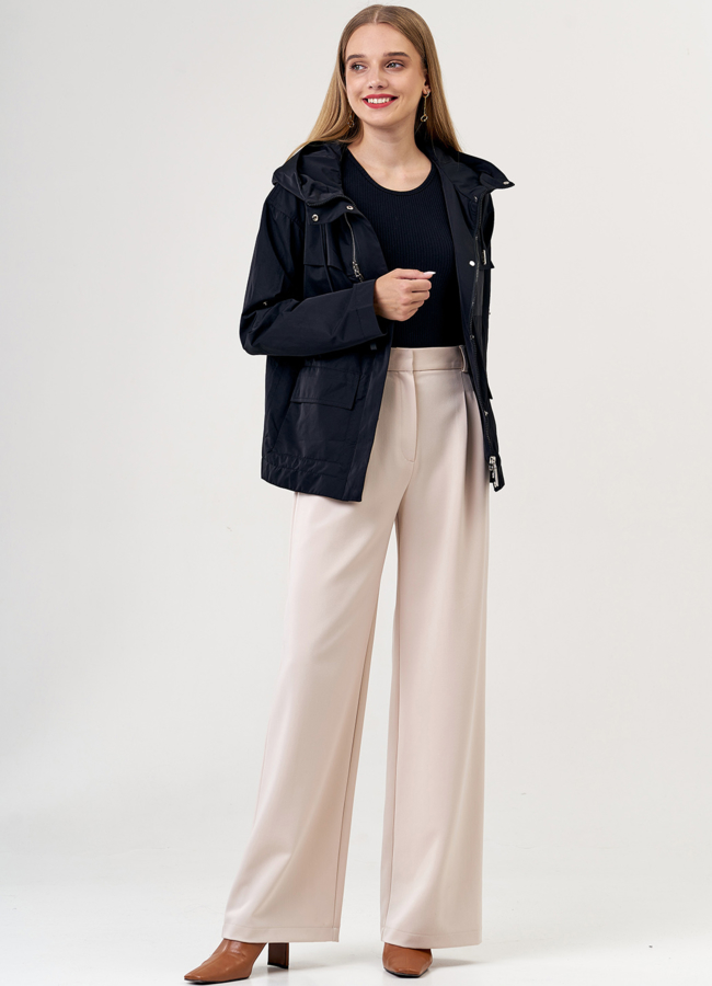 Демисезонная куртка в черном цвете модель № 21232 универмаг малина