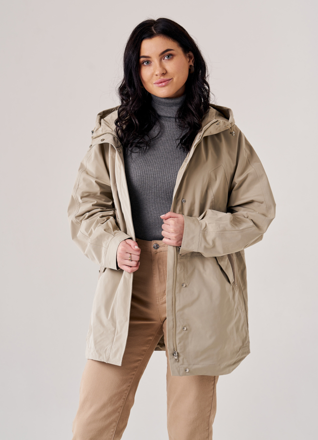 Ветровка женская бежевого цвета модель № T4F W9638 универмаг малина