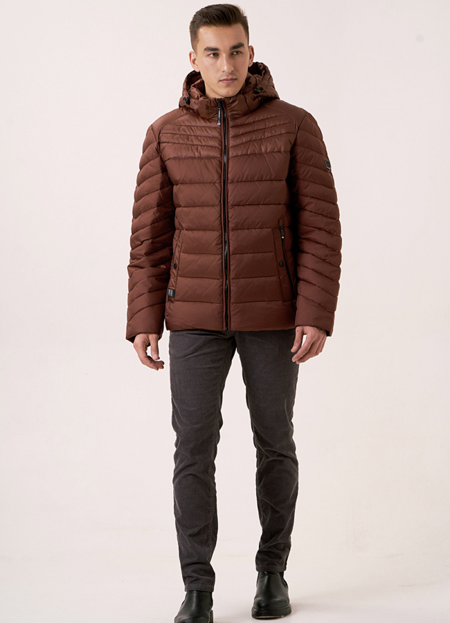 Мужская куртка со съемным капюшоном модель № 1685 универмаг малина