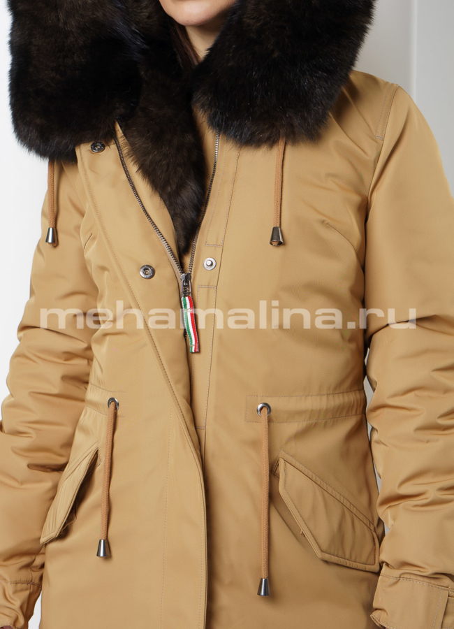 Парка с мехом модель № П-214 универмаг малина