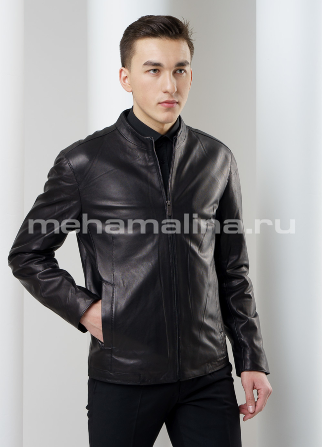 Кожаная куртка модель № KP-178 в кредит
