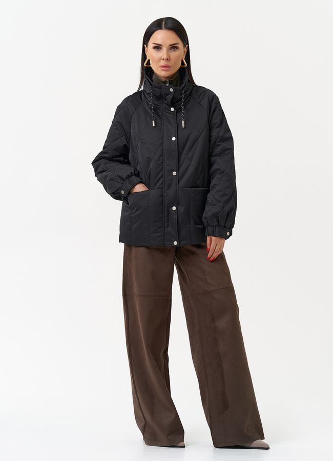 Женская утепленная куртка с воротником стойкой модель № 30035 в рассрочку