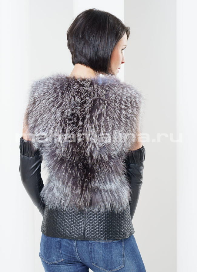 фото Меховой жилет, чернобурка модель № M-60