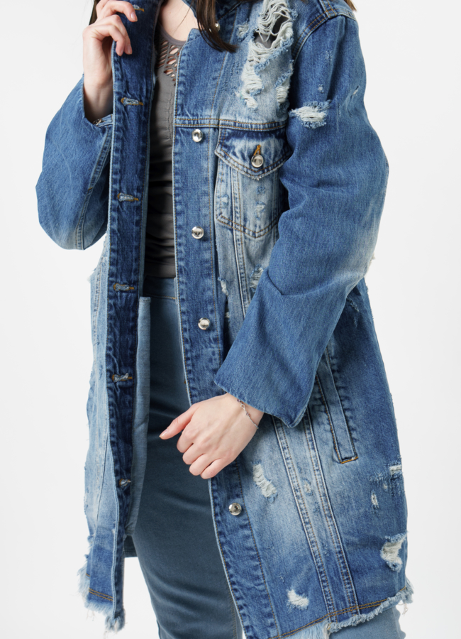 Куртка джинсовая  модель № 323 универмаг малина