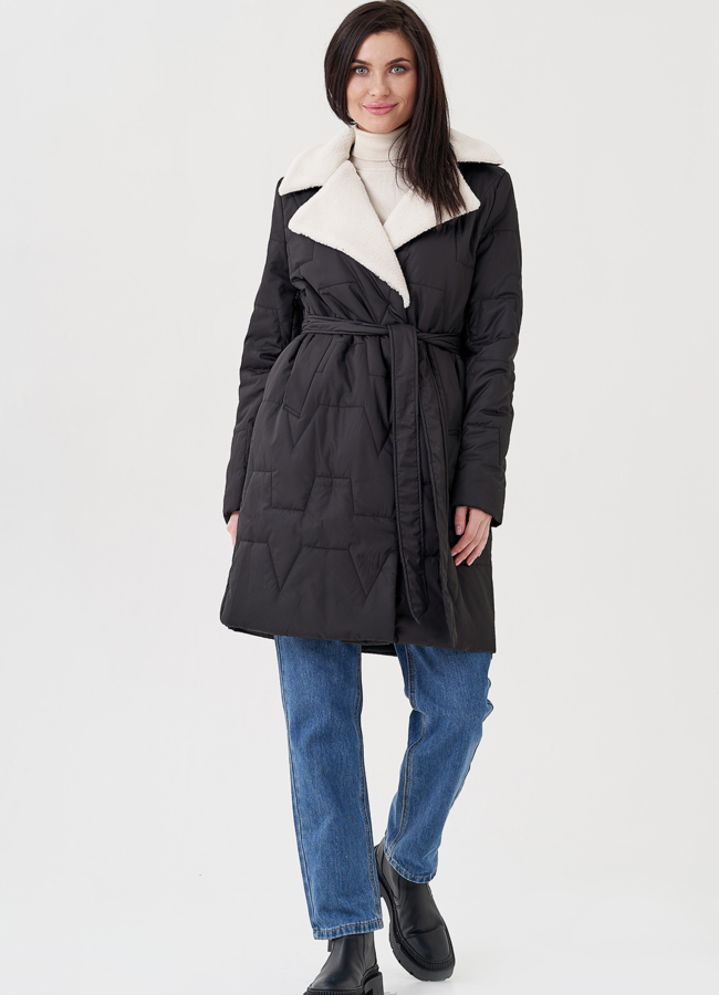 фото Полупальто с английским воротником  модель № 23917