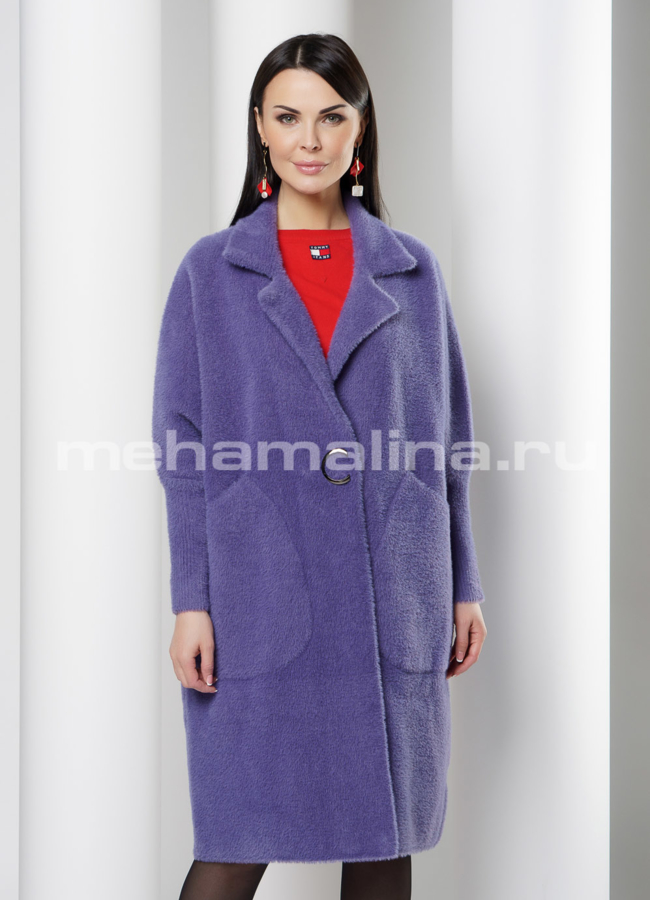 Кардиган oversize фиолетового цвета модель № 20519 универмаг малина