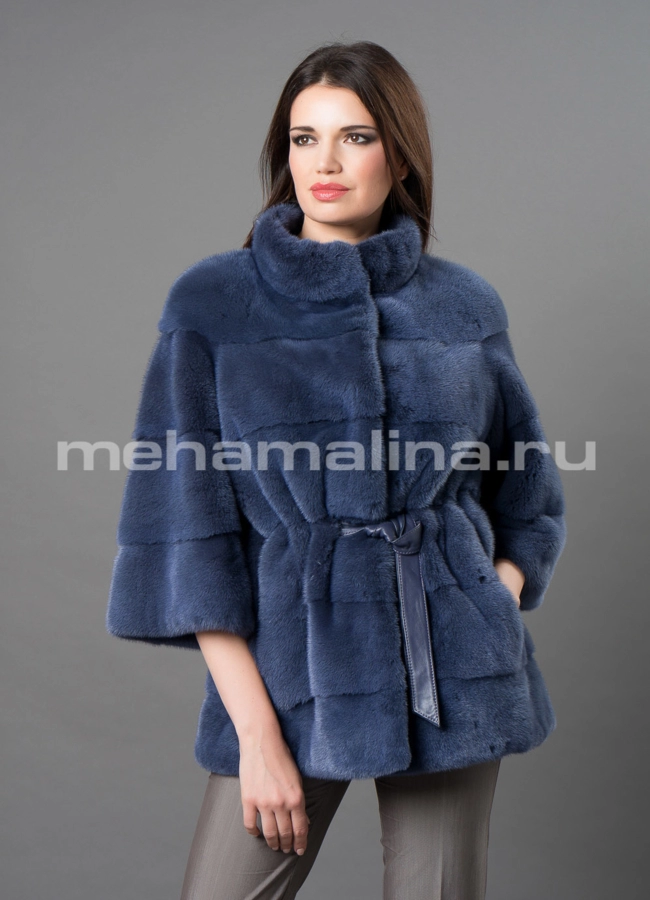 Норковая шуба  модель № S-670 универмаг малина