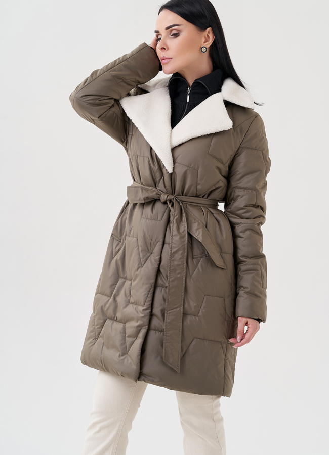 фото Полупальто с английским воротником модель № 79971