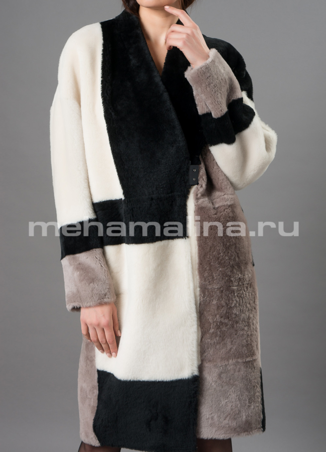 Шуба из овчины merino модель № D-235 универмаг малина