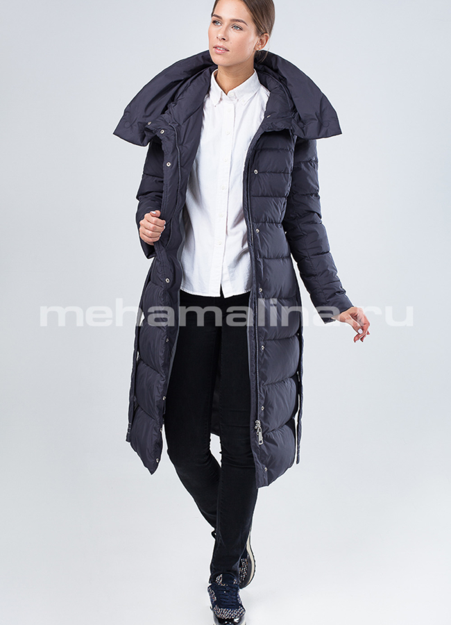 Пуховик женский на биопухе модель № П-273 универмаг малина