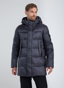 Пуховик мужской с капюшоном 