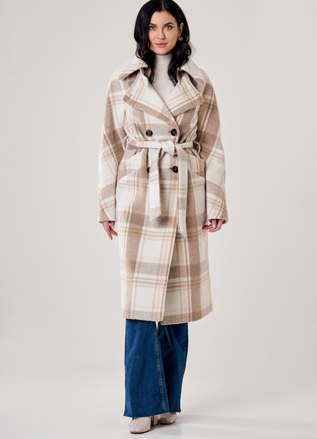 фото Пальто женское с английским воротником  модель № 5-0128-105