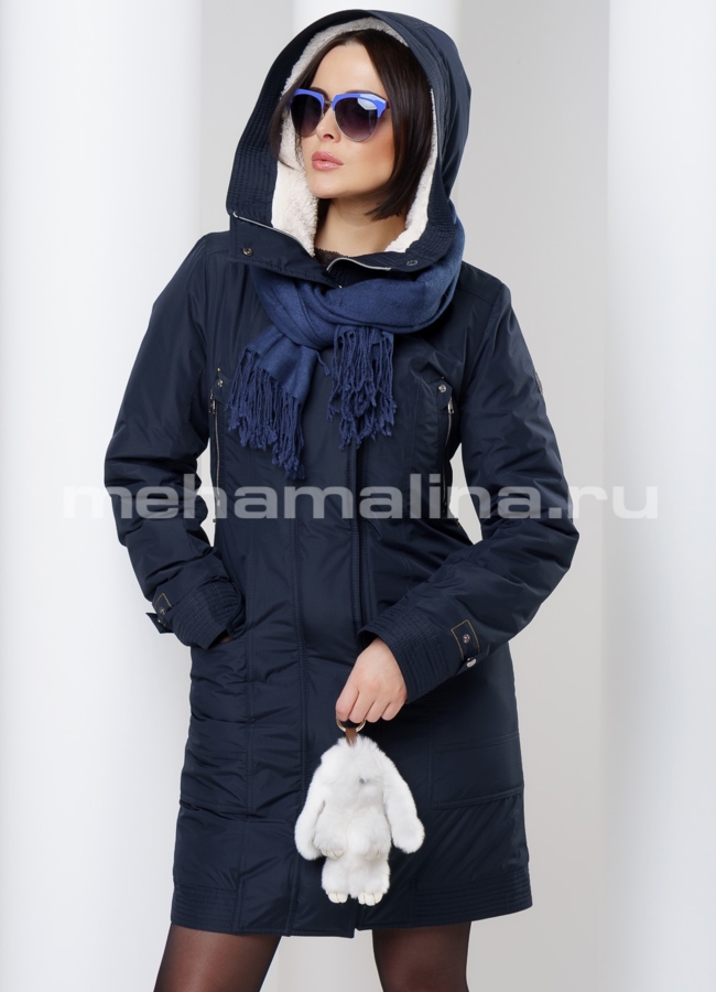 Куртка женская модель № BP-66 меха малина